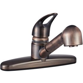 Metallic Pull-Out Kitchen Faucet for RVs - Oil Rubbed Bronze