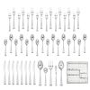 45-Piece Flatware Set with Chrome Buffet; Service for 8