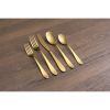 Gold 20-Piece Flatware Set; Service for 4