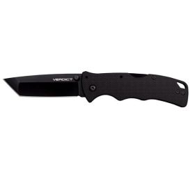 Cold Steel Verdict AUS10A 3in Tanto Point Blade Black G-10