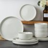 Plates and Bowls Set; 12 Pieces Dinnerware Sets; Dish Set for 4