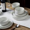 Plates and Bowls Set; 12 Pieces Dinnerware Sets; Dish Set for 4